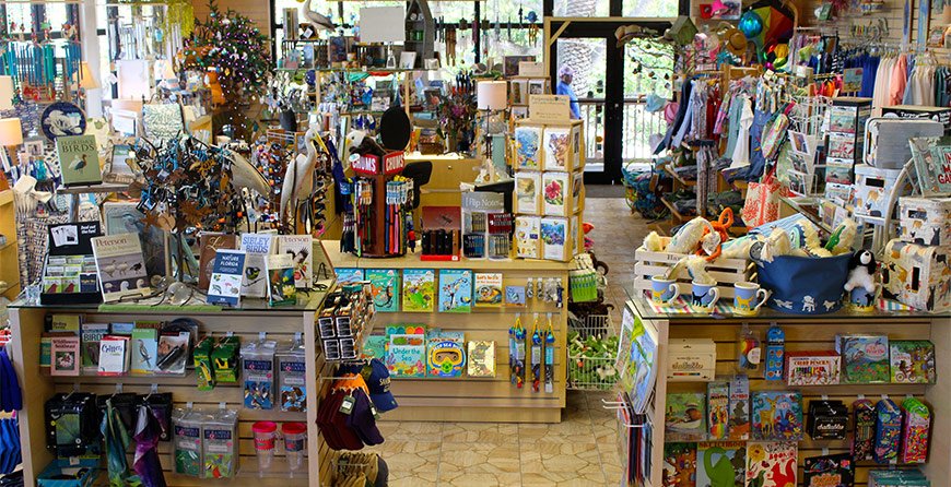 Image of the gift shop at Tarpon Bay Explorers