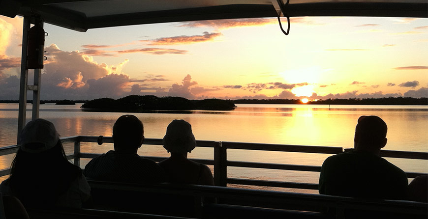 Image of the evening cruise at Tarpon Bay Explorers